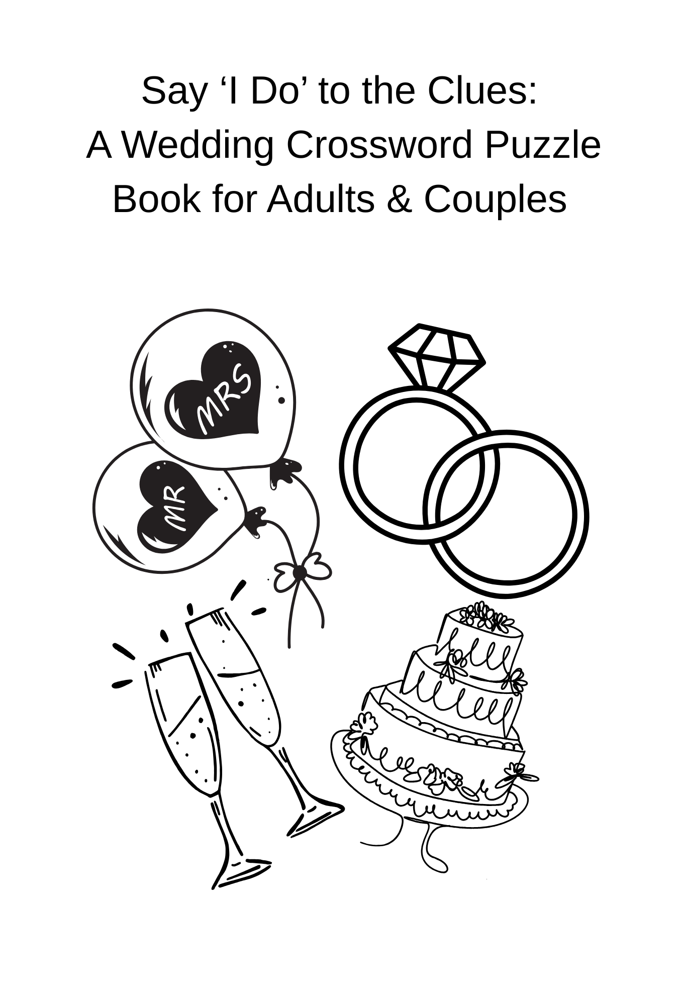 Say I Do to the Clues Bridal Puzzle Book | Wedding Shower Activity Printable | Romantic Games & Notes for Bridesmaids or Planners