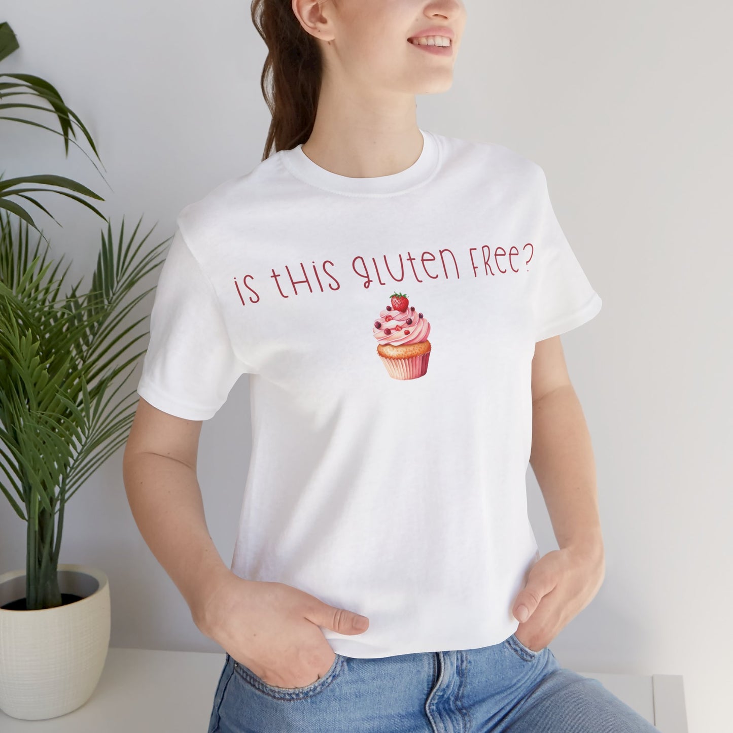 Gluten-Free Cupcake Tee, Funny Baking Shirt, Foodie Gift, Casual Wear, Chef Outfit, Festival Apparel