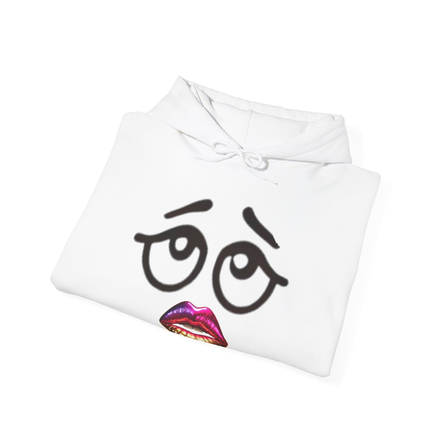 Funny Lip Print Hooded Sweatshirt