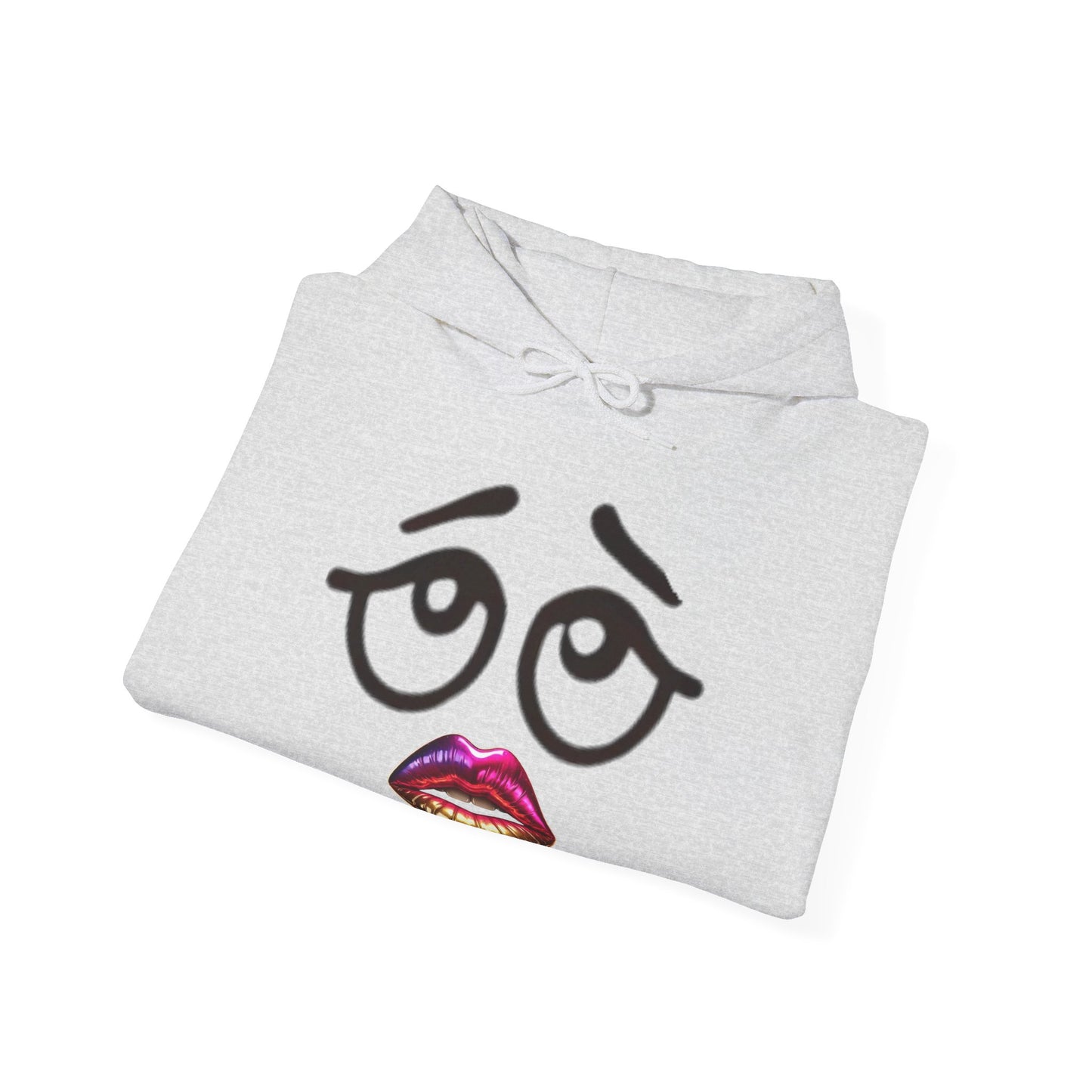 Funny Lip Print Hooded Sweatshirt
