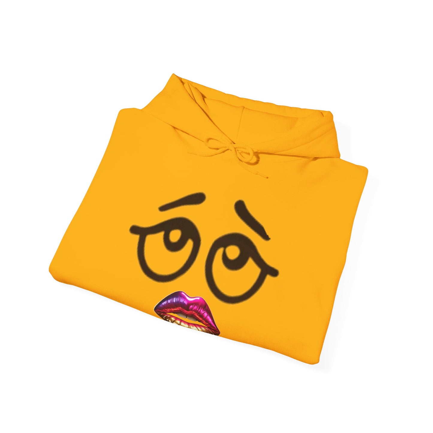 Funny Lip Print Hooded Sweatshirt