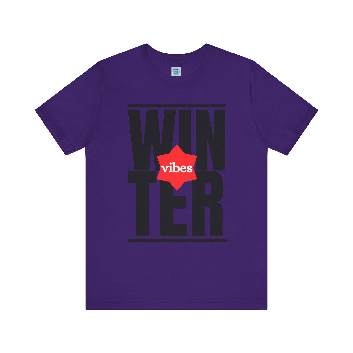 Winter Vibes Jersey Tee - Cool and Cozy Short Sleeve Shirt