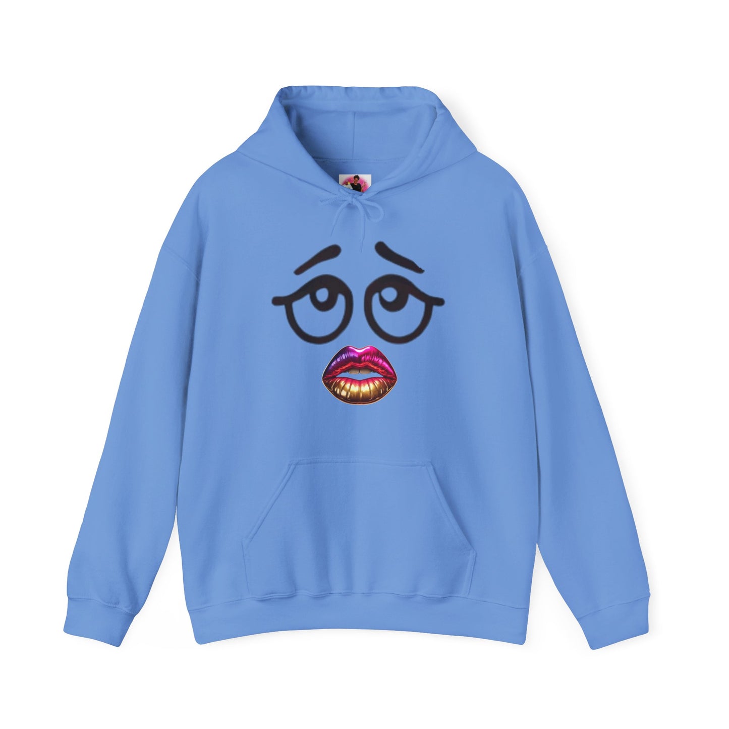 Funny Lip Print Hooded Sweatshirt