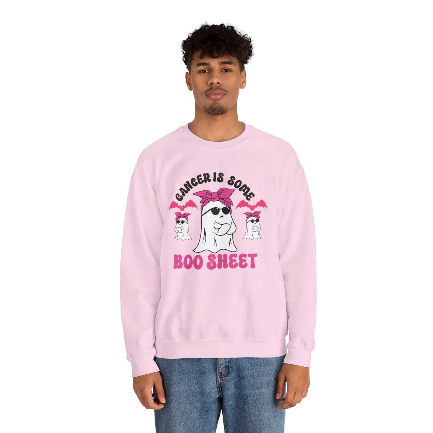 Cancer Is BOO SHEET sweatshirt - Crafts By Q LLC