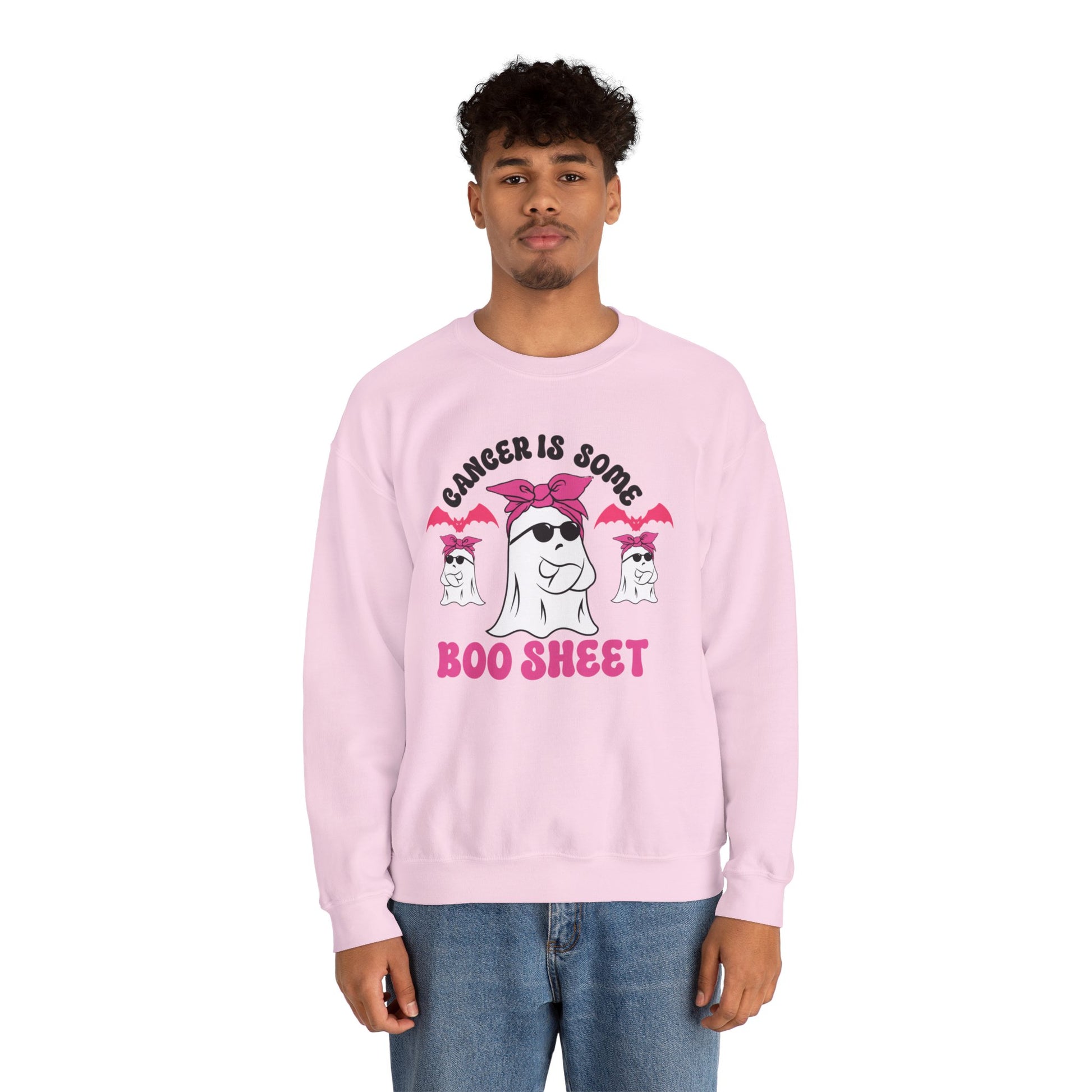 Cancer Is BOO SHEET sweatshirt - Crafts By Q LLC