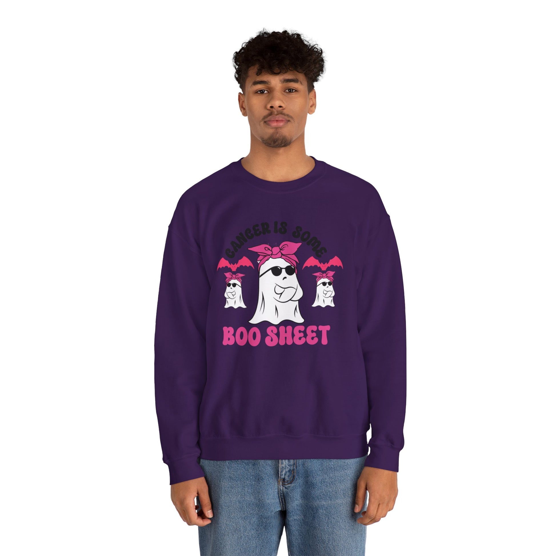 Cancer Is BOO SHEET sweatshirt - Crafts By Q LLC