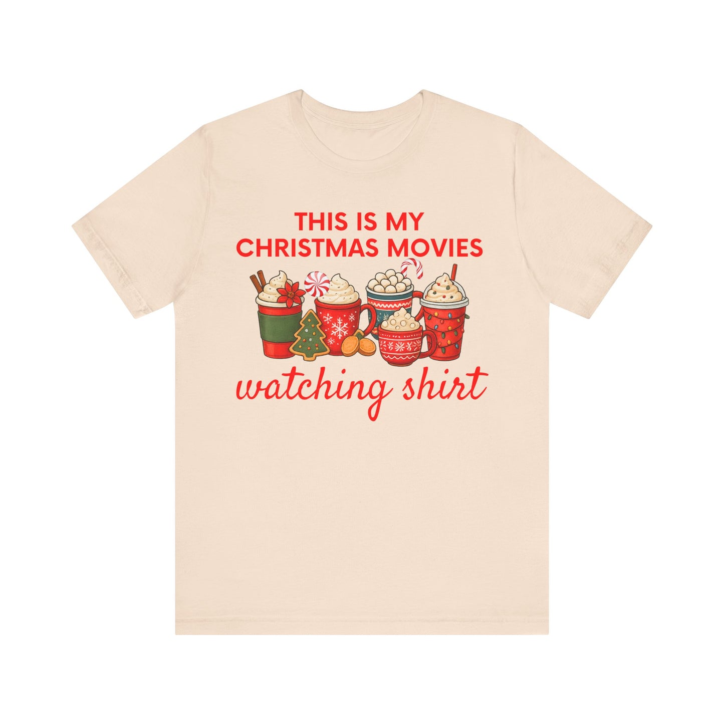 christmas movie tee, hot cocoa t shirt, hallmark fan shirt, xmas pj top tee, cozy holiday shirt, cute holiday tee, comfy winter shirt, festive movie tee, cocoa mug graphic, santa night shirt, merry xmas shirt, peppermint shirt, red holiday shirt, womens xmas tee, movie night shirt, holiday tee gift, unisex xmas shirt2