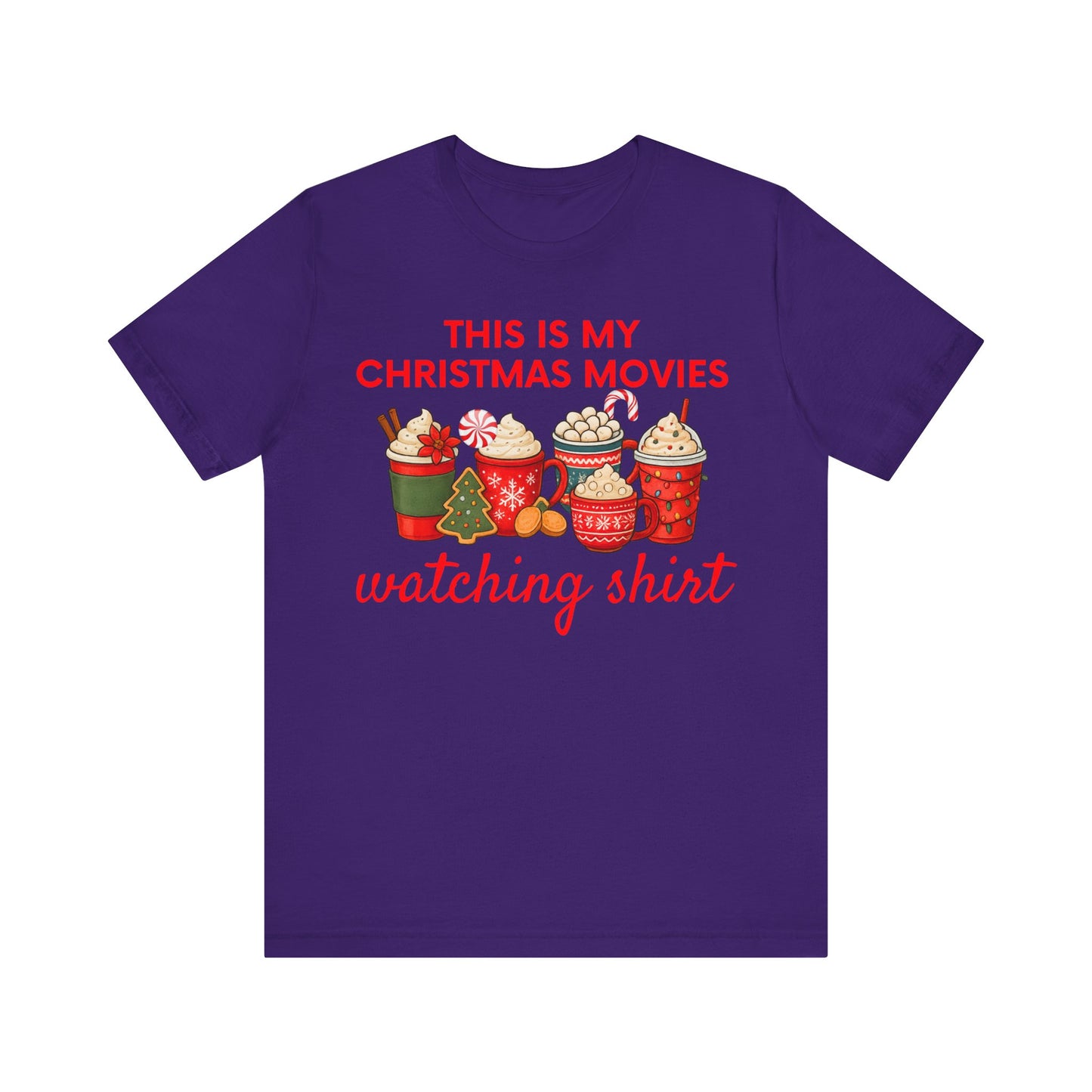 christmas movie tee, hot cocoa t shirt, hallmark fan shirt, xmas pj top tee, cozy holiday shirt, cute holiday tee, comfy winter shirt, festive movie tee, cocoa mug graphic, santa night shirt, merry xmas shirt, peppermint shirt, red holiday shirt, womens xmas tee, movie night shirt, holiday tee gift, unisex xmas shirt4