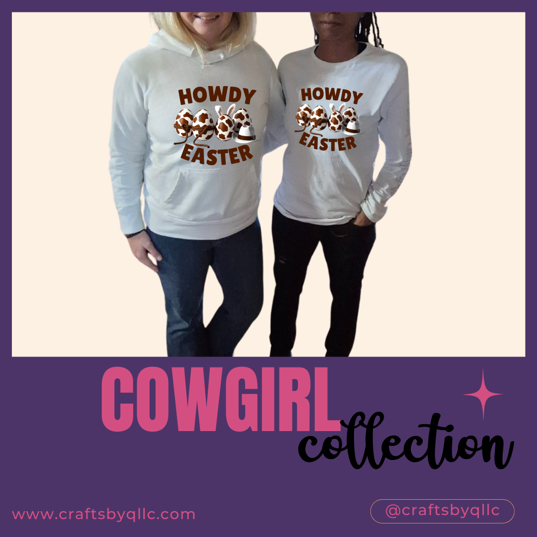 Western Easter long sleeve shirt, Howdy Easter tee, cowgirl Easter outfit, country rodeo festival shirt, rustic Easter gift, Bella+Canvas holiday long sleeve, cute Easter shirt for women, funny cowboy Easter shirt, soft cotton Easter graphic tee, stylish country Easter shirt