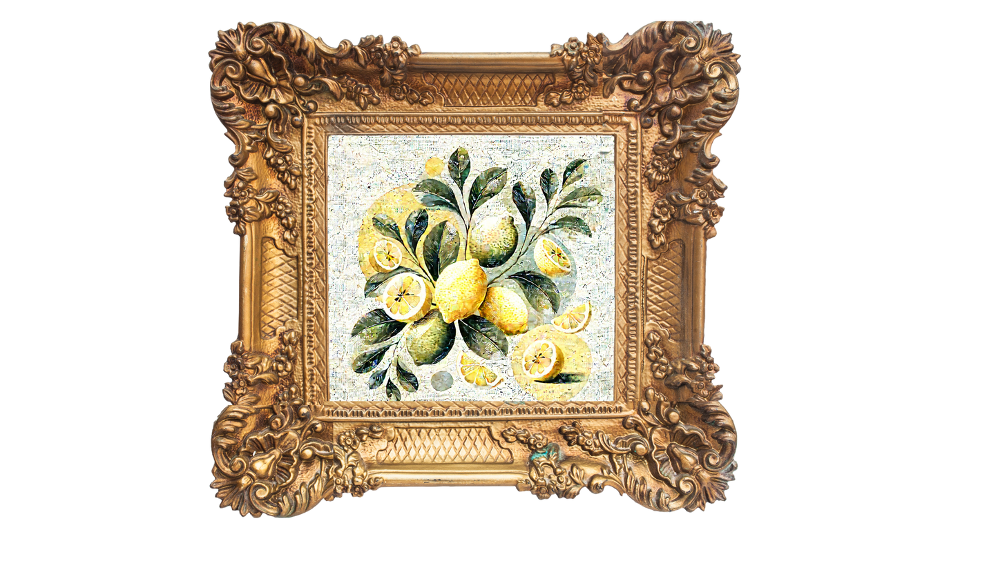 “Lemon wall art printable bundle with bonus floral artwork, ideal for kitchen and gallery wall decor, available as an instant download.” 2