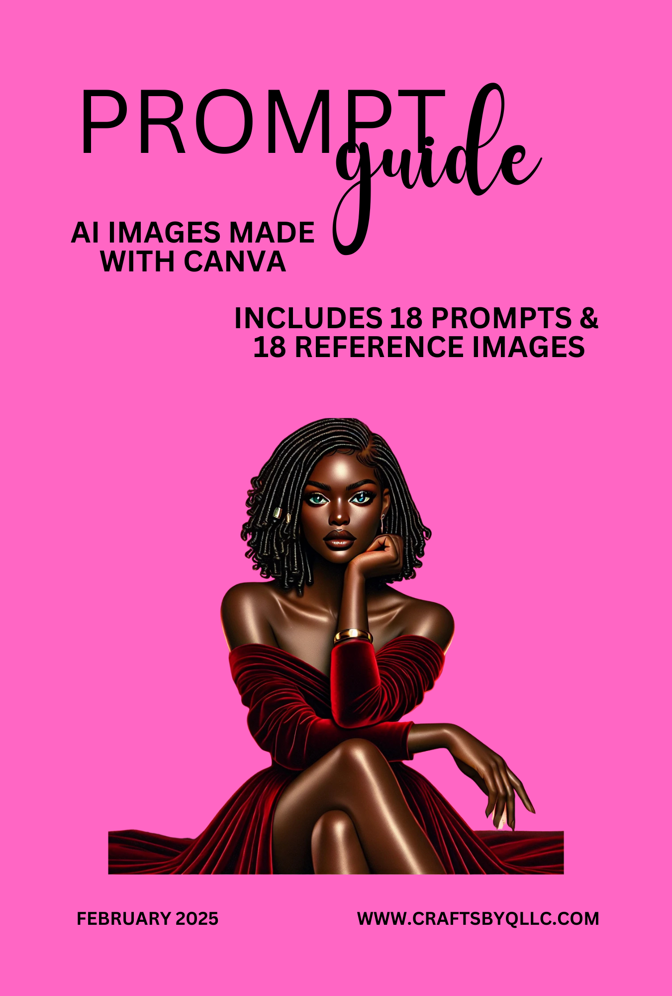 "AI Prompt Guide with 18 AI art prompts and 18 high-resolution reference images. Etsy-compliant digital download for AI artists, Etsy sellers, and content creators. Instant download, PDF & PNG format."