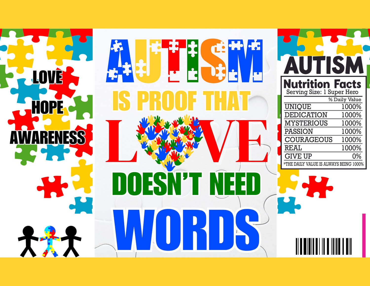 AUTISM party favors - Crafts By Q LLC