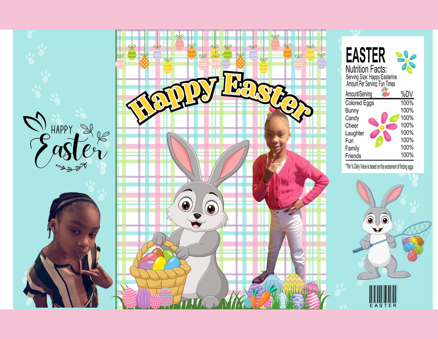 editable digital easter template in canva - Crafts By Q LLC