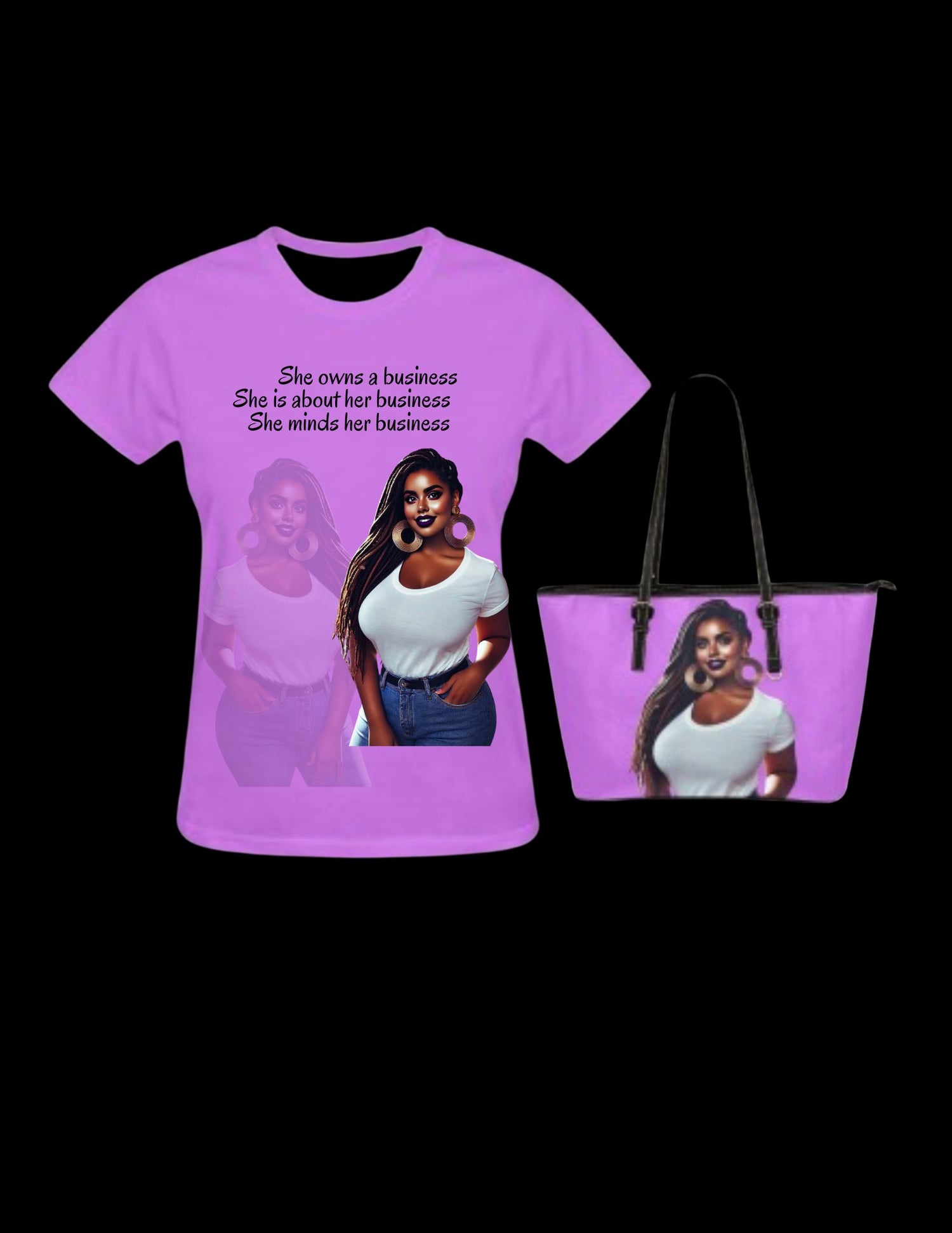 shirt & bag bundle - Crafts By Q LLC