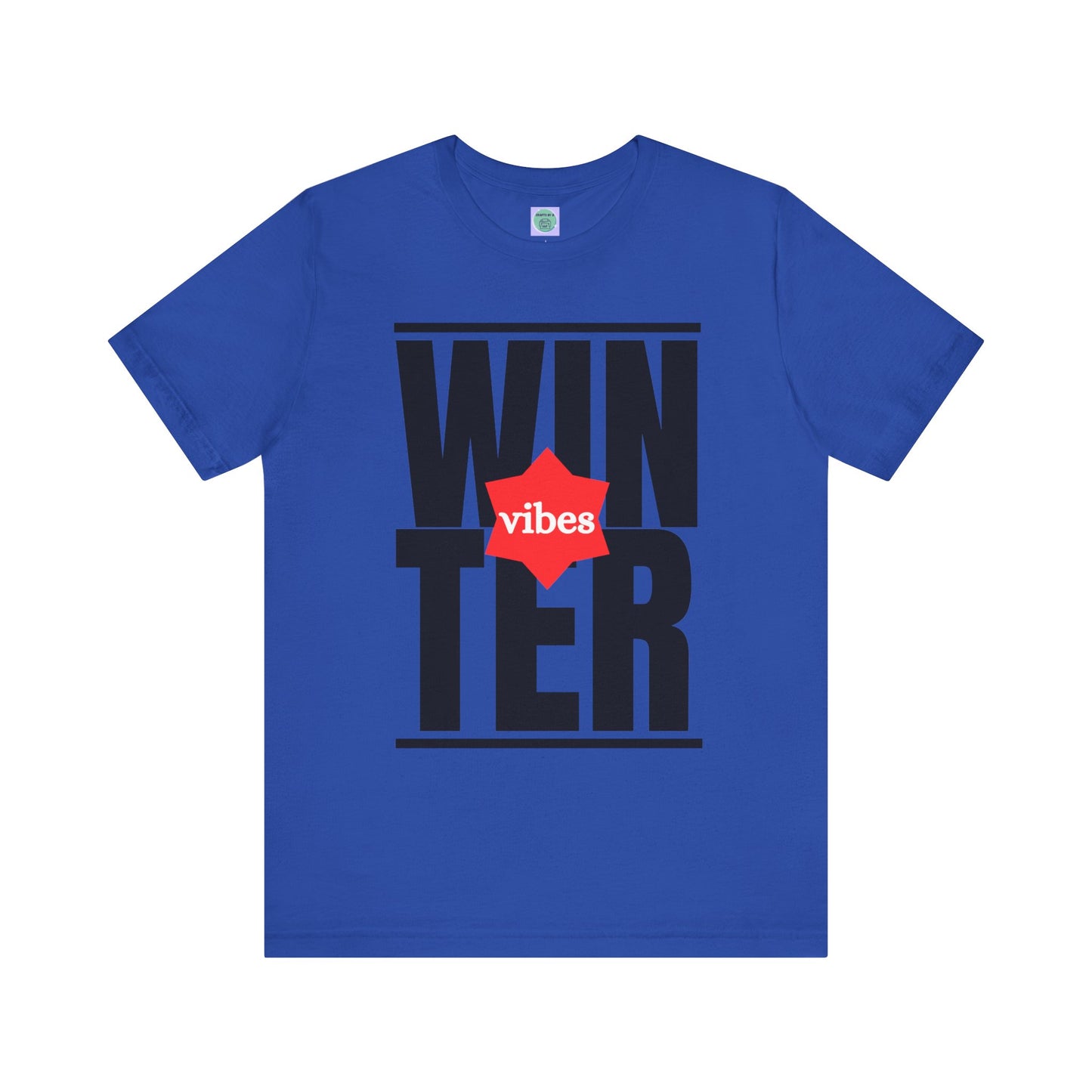 Winter Vibes Jersey Tee - Cool and Cozy Short Sleeve Shirt