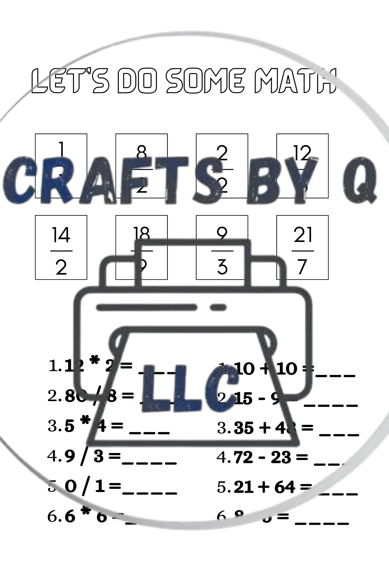 DIGITAL download of third grade workbook