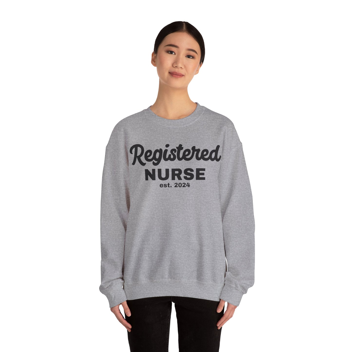 Registered Nurse Crewneck Sweatshirt - Est. 2024 - Perfect Gift for Healthcare Professionals