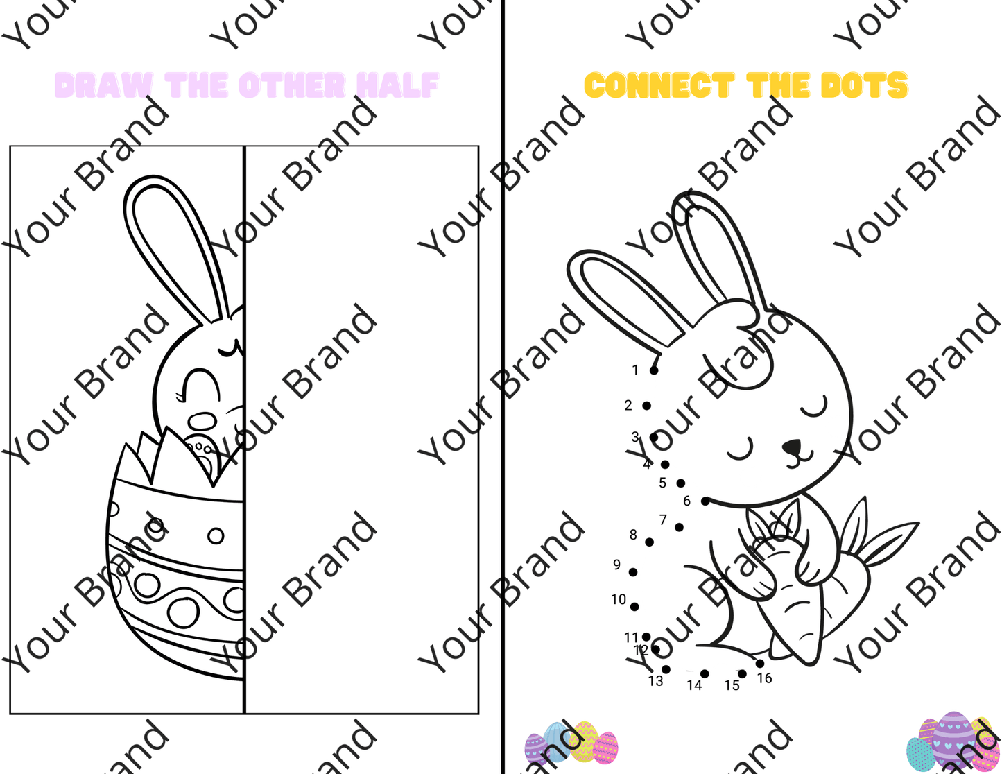 easter activity book template