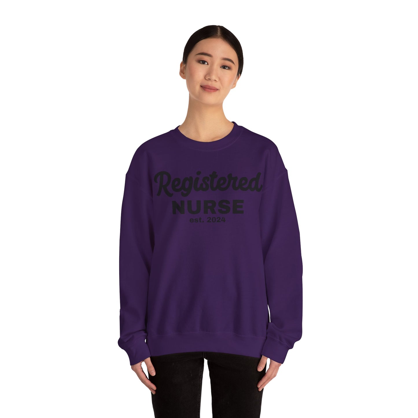 Registered Nurse Crewneck Sweatshirt - Est. 2024 - Perfect Gift for Healthcare Professionals