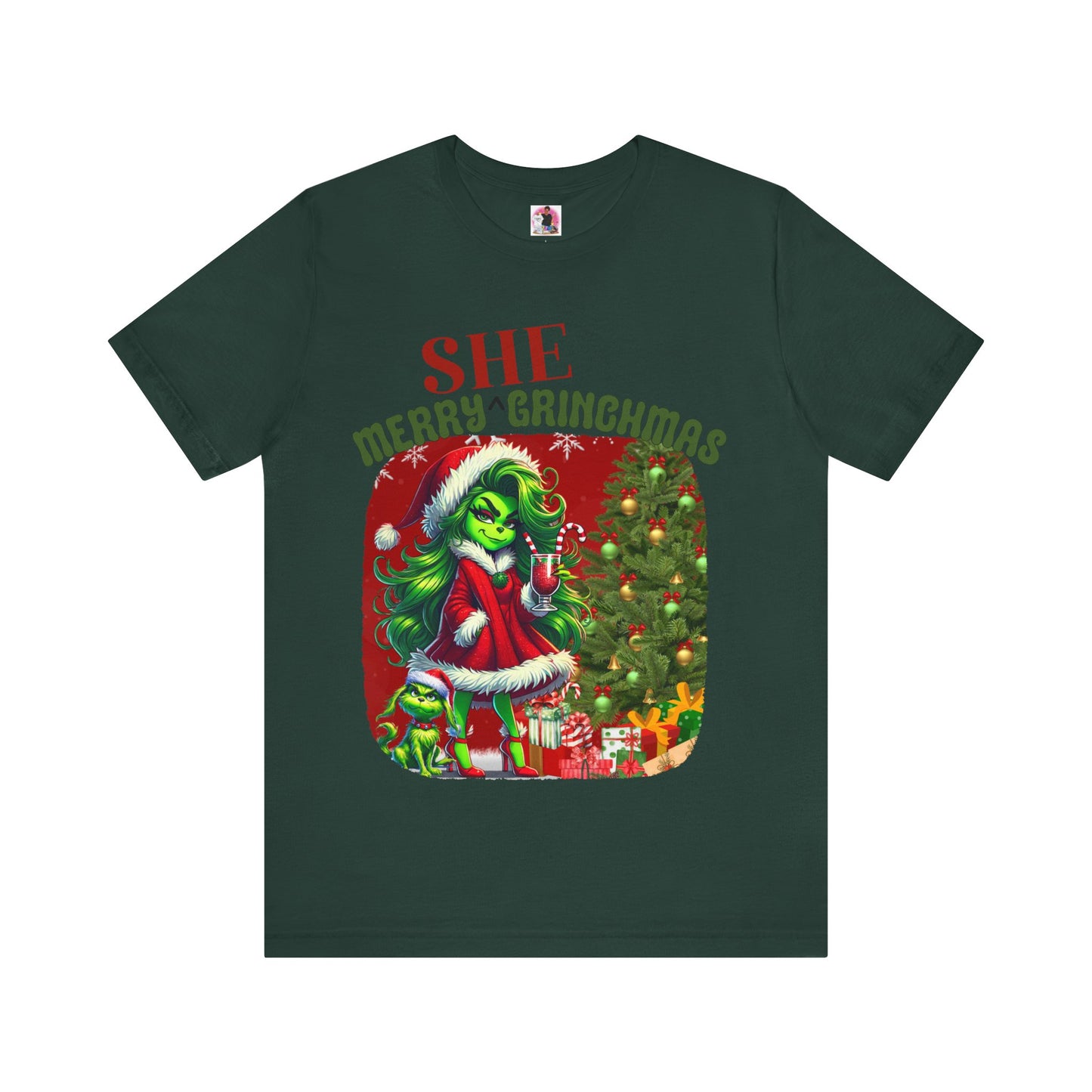 Merry She Grinchmas Tee