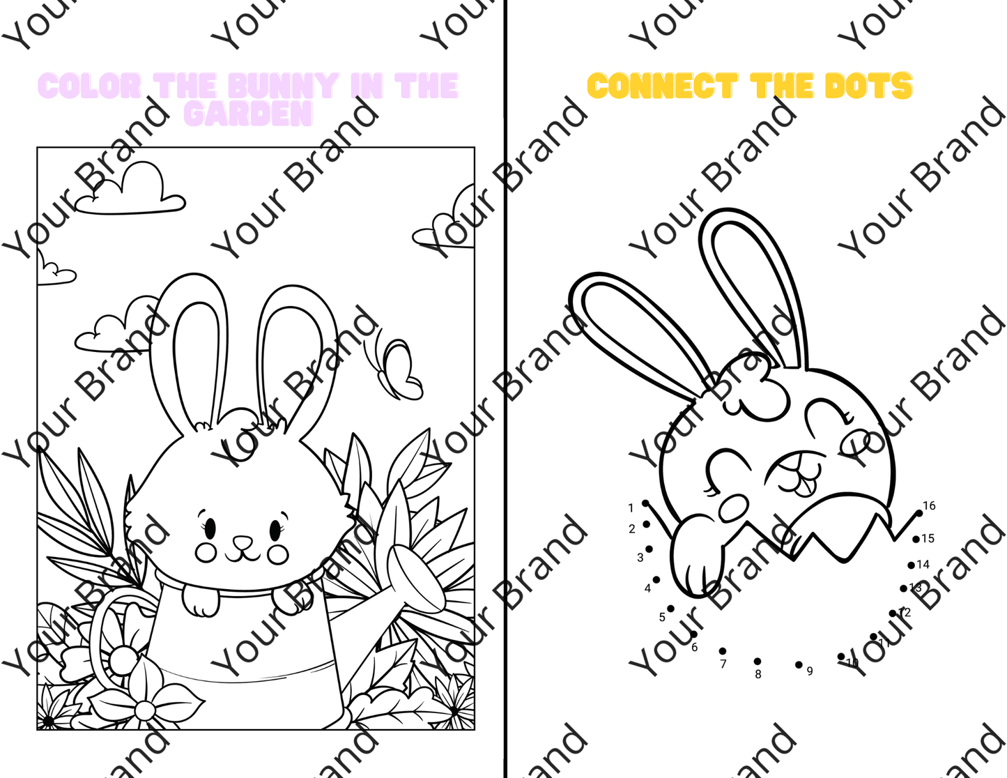 easter activity book template