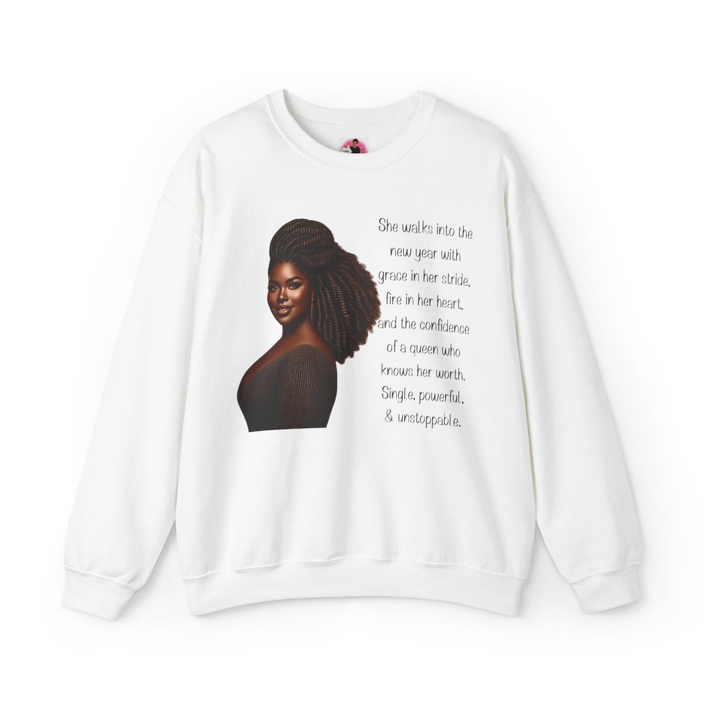 Empowering Queen Sweatshirt - Unisex Heavy Blend for Confidence and Inspiration