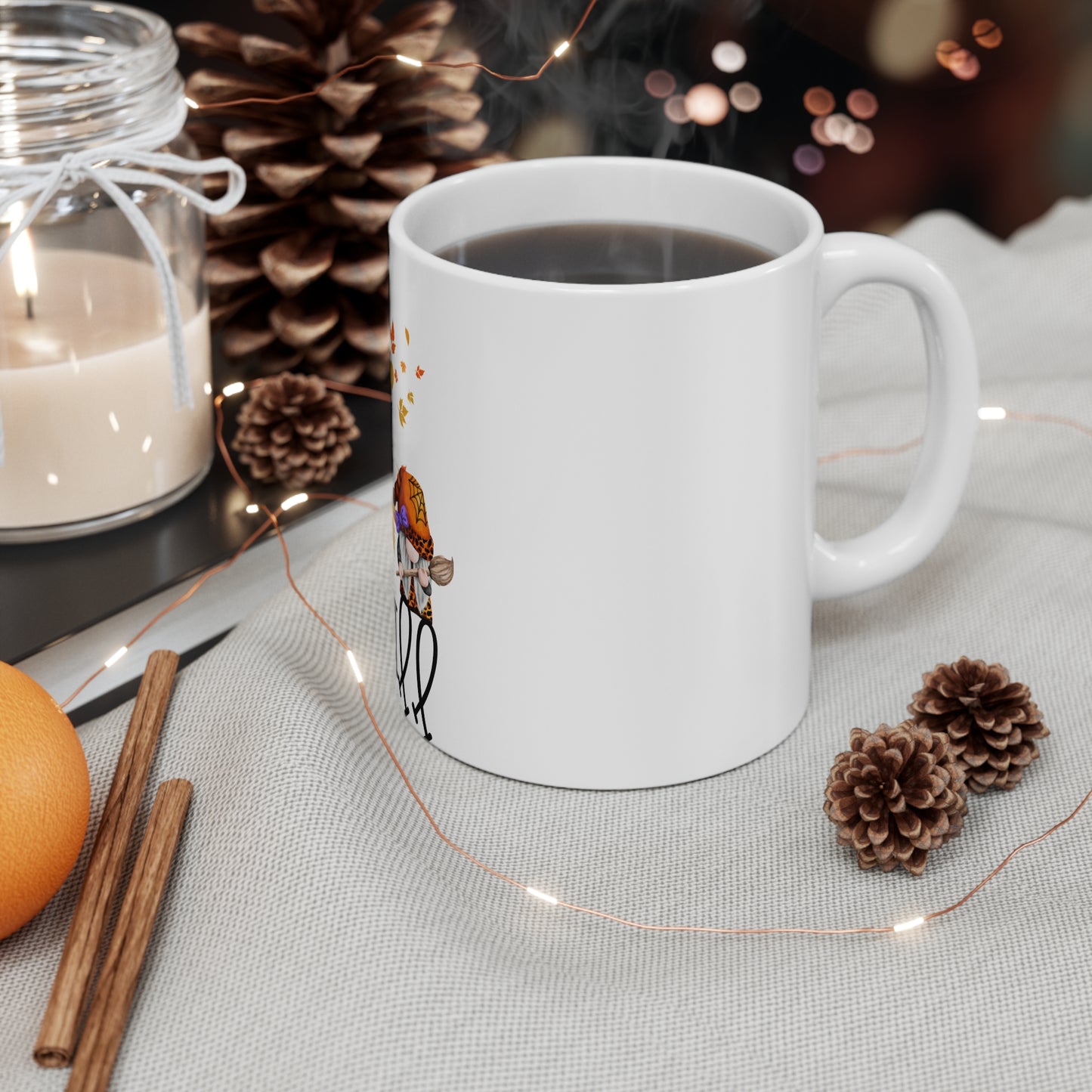 Fall-Themed 11oz Mug - Perfect for Autumn Lovers and Halloween Celebrations!