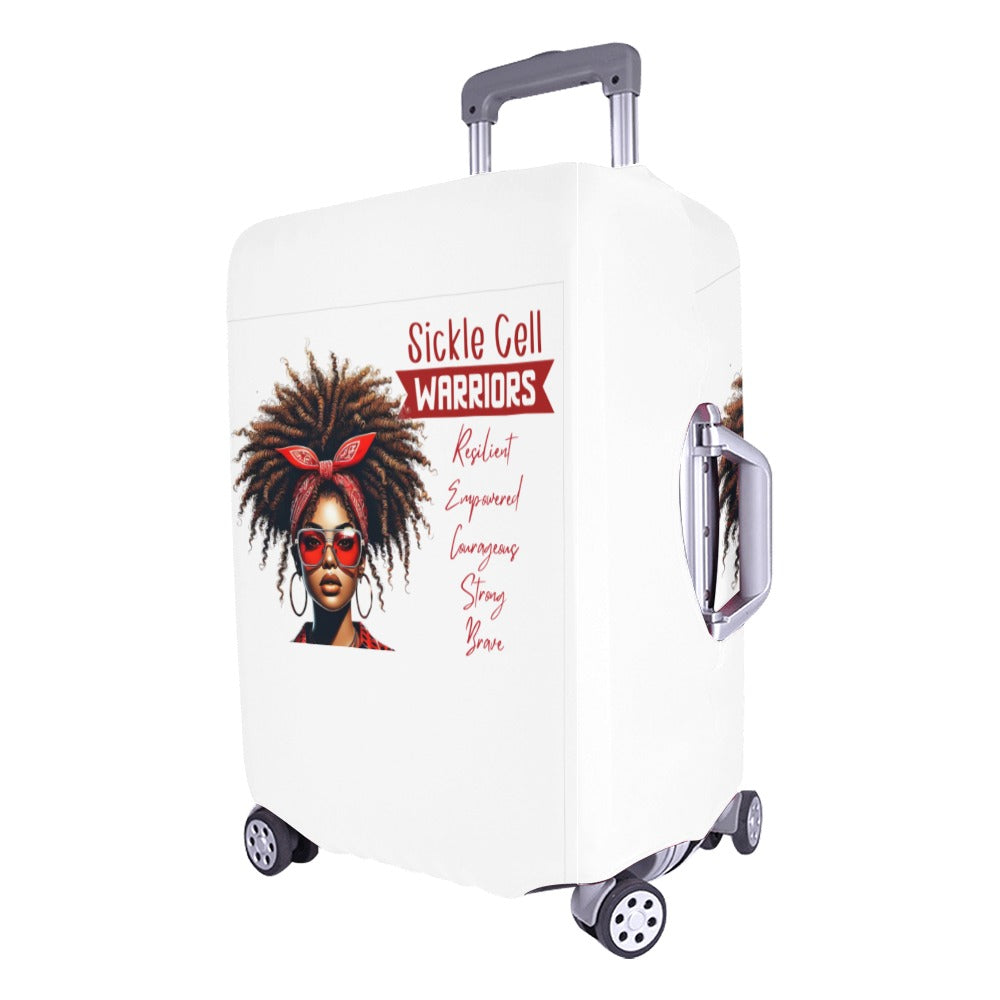 Sickle cell Awareness Luggage Cover/Large 26"-28"