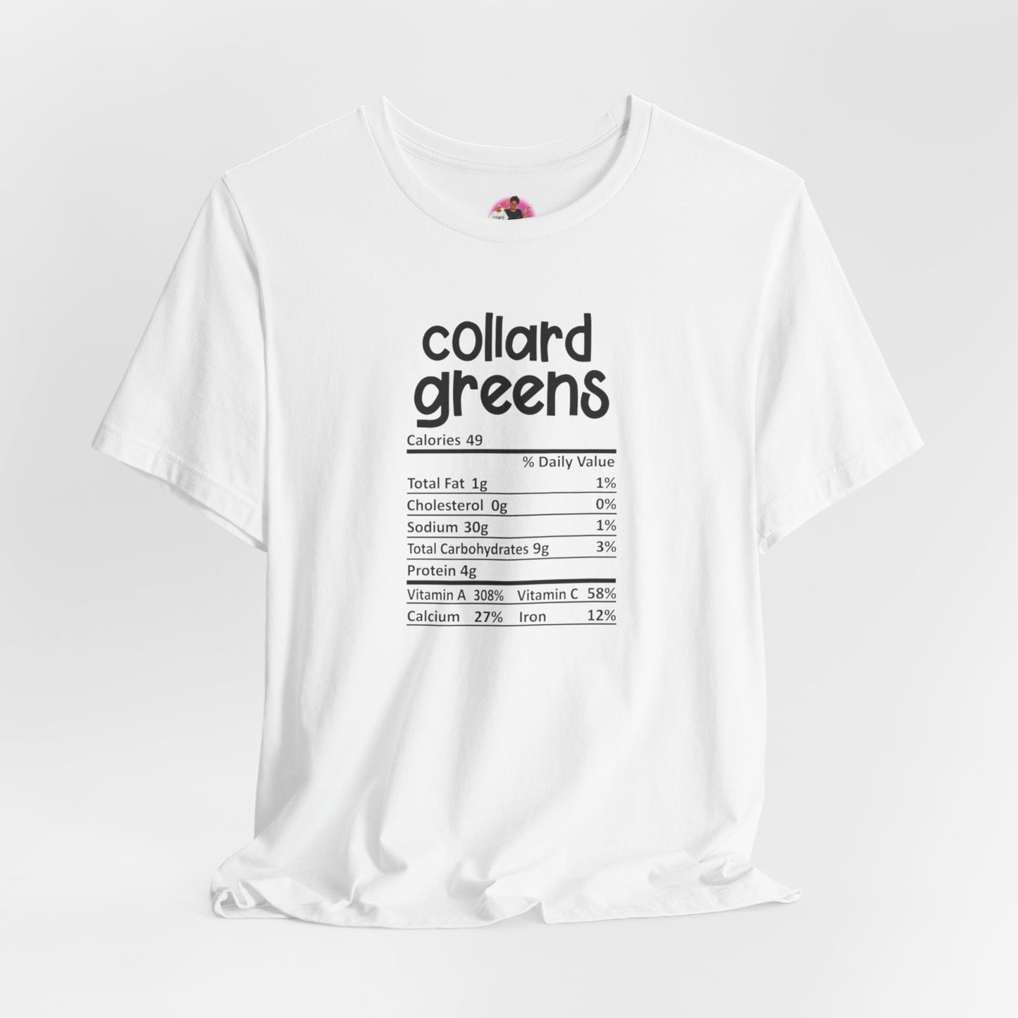 Collard Greens Tee - Fun Foodie Graphic Shirt for Cooking Enthusiasts