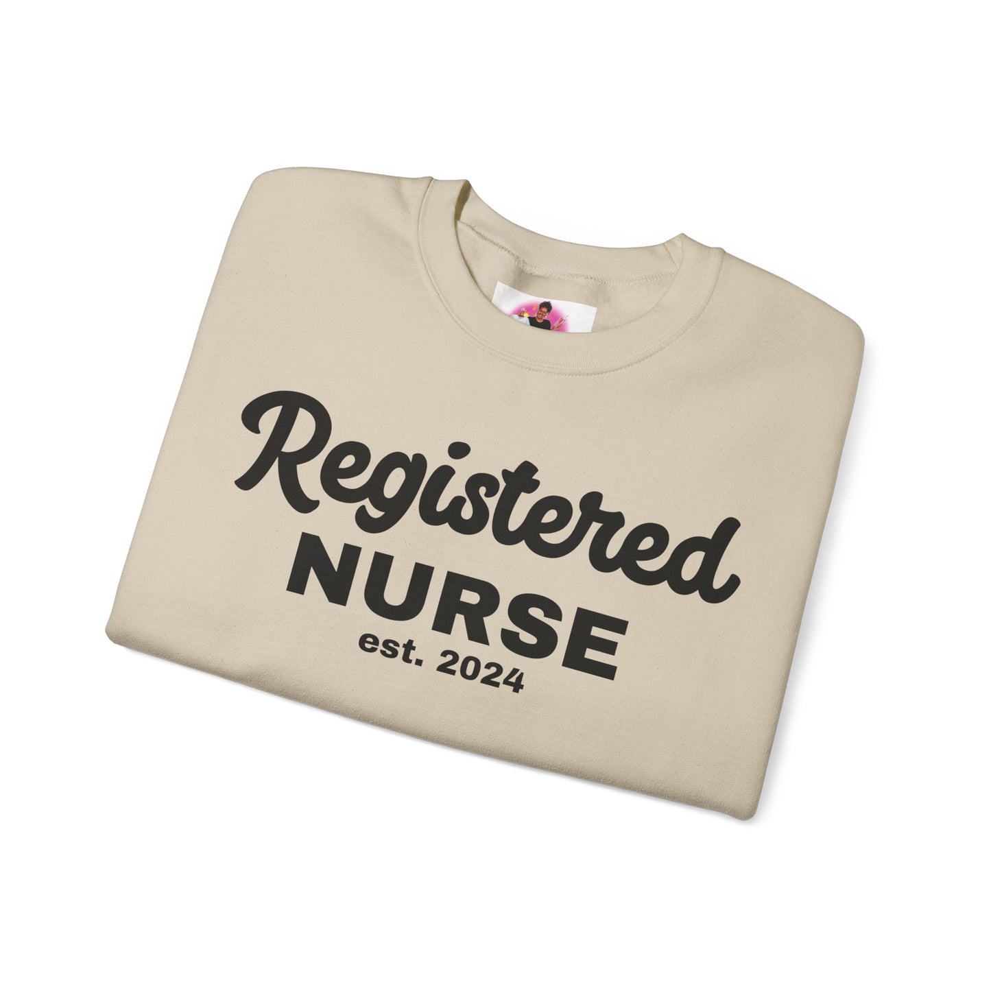 Registered Nurse Crewneck Sweatshirt - Est. 2024 - Perfect Gift for Healthcare Professionals