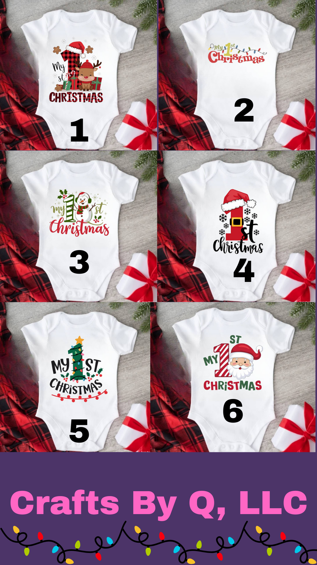 My 1st Christmas Bodysuit - Cute Holiday Infant Outfit