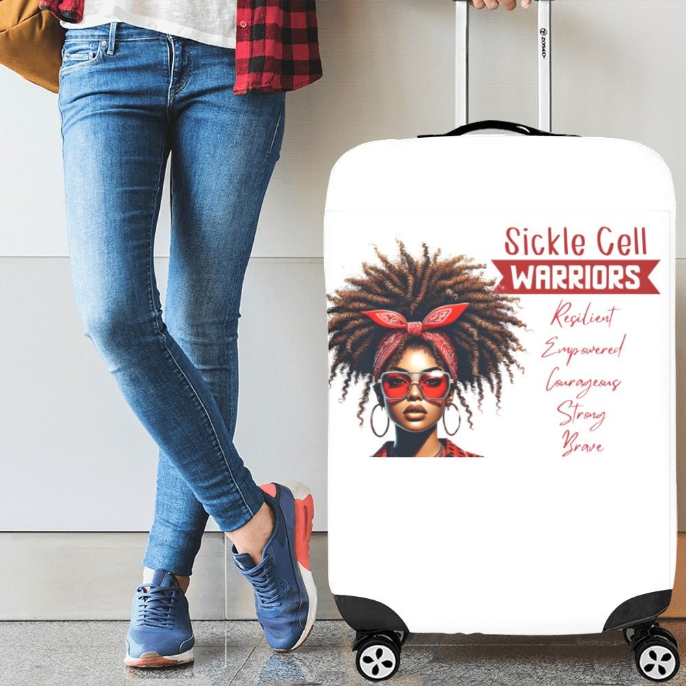 Sickle cell Awareness Luggage Cover/Large 26"-28"