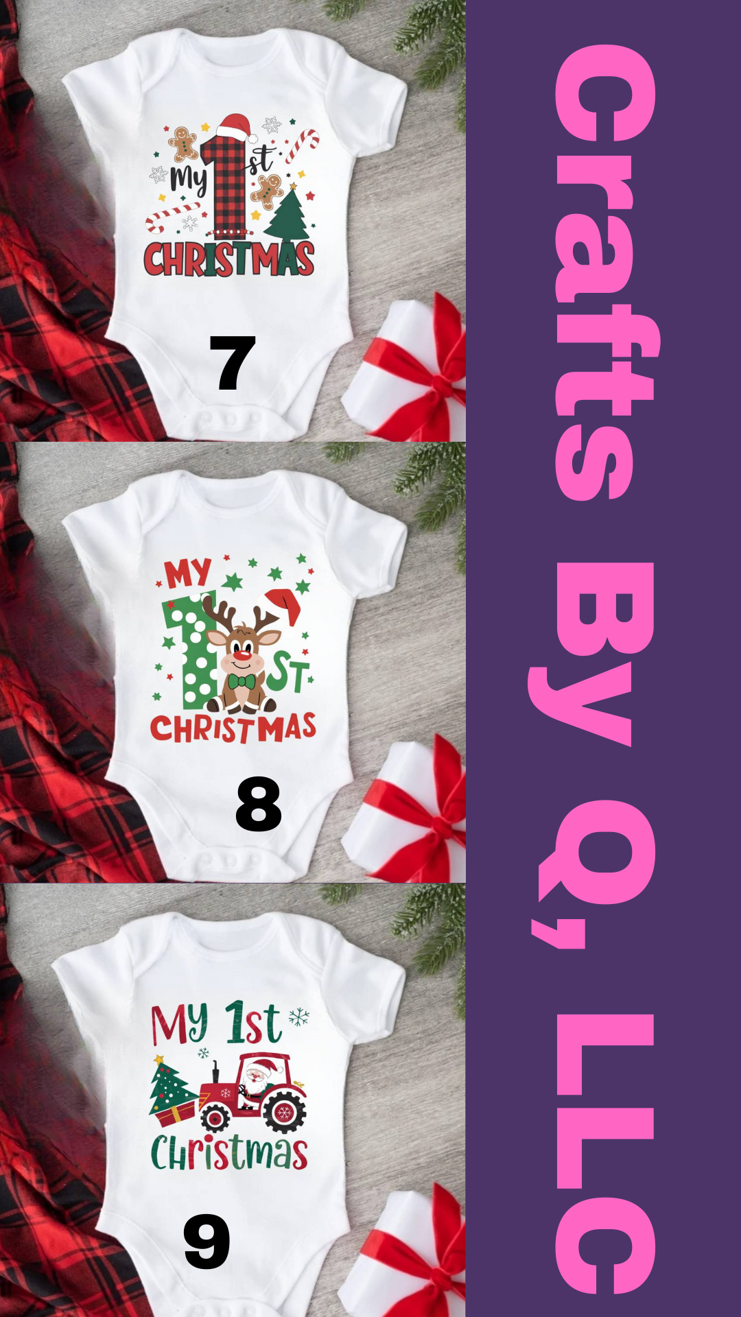 My 1st Christmas Bodysuit - Cute Holiday Infant Outfit