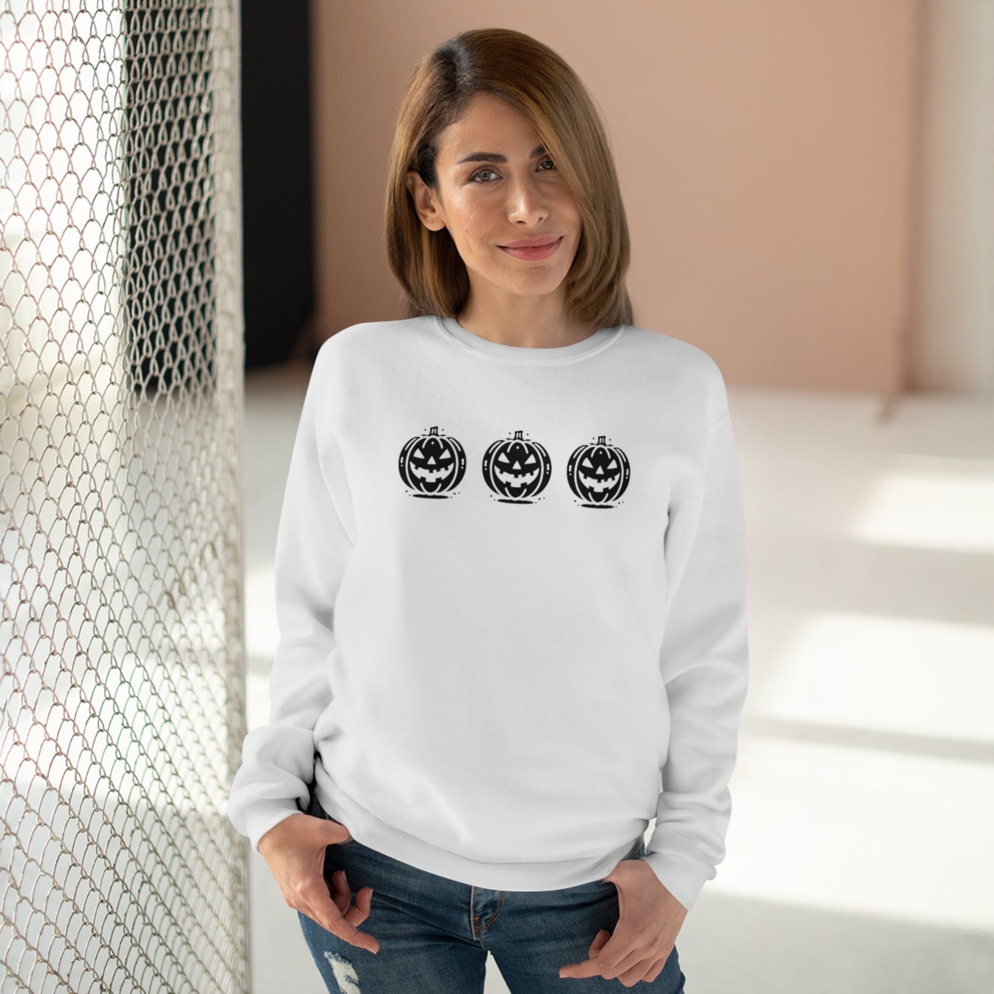 3 pumpkin Sweatshirt - Crafts By Q LLC