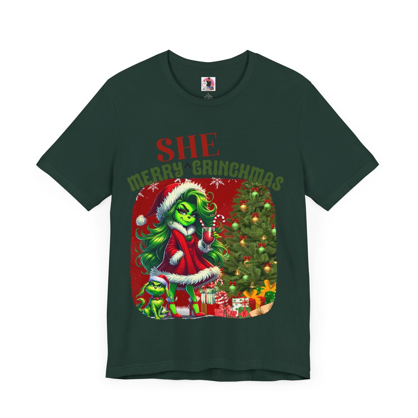 Merry She Grinchmas Tee