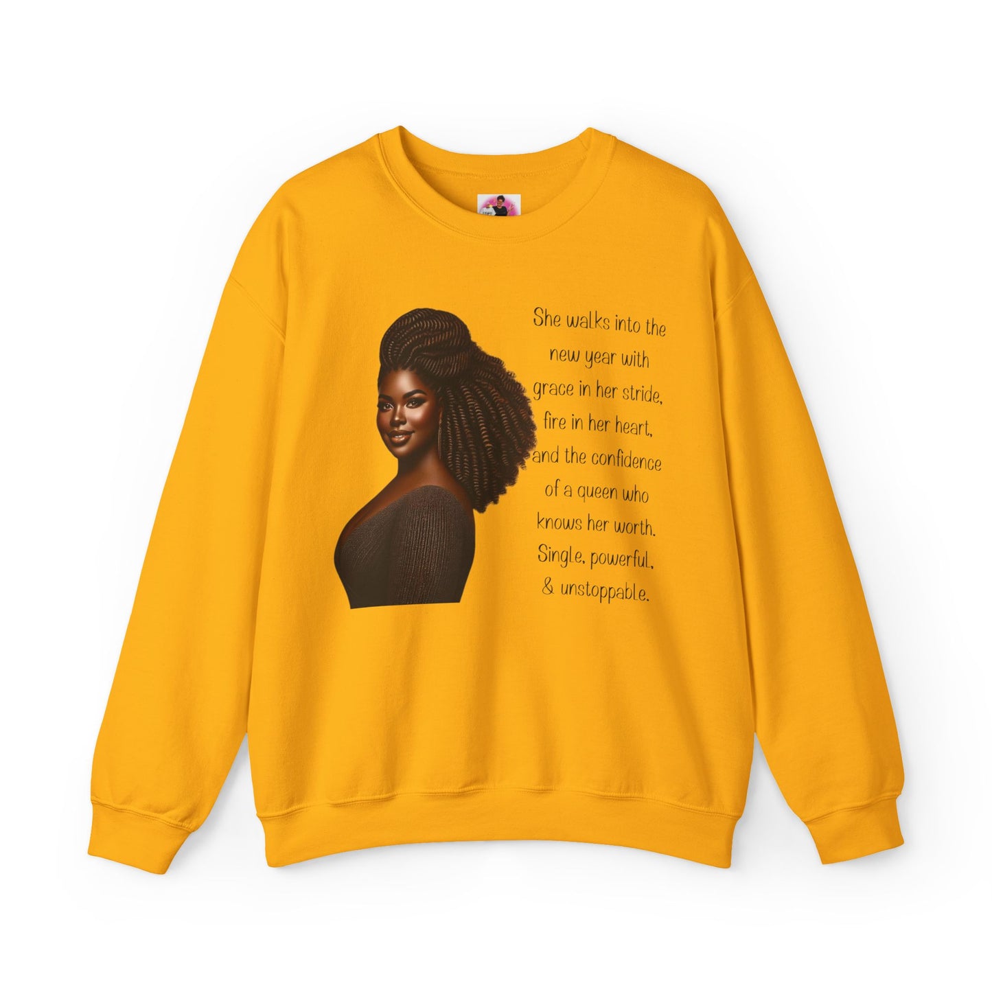 Empowering Queen Sweatshirt - Unisex Heavy Blend for Confidence and Inspiration