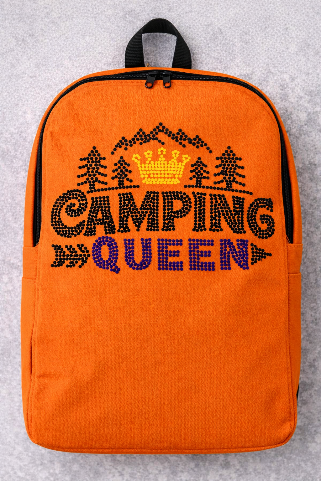 Rhinestone Camping Queen SVG Template, Ready to Cut Bling Design, Cricut Rhinestone File, T-Shirt Business SVG, Instant Download