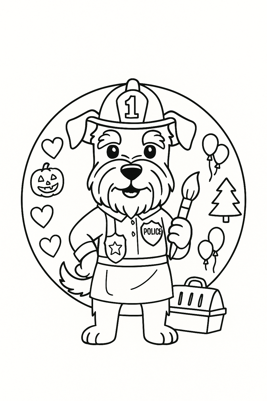 Miniature Schnauzer coloring book, schnauzer dog coloring pages, schnauzer fun facts, community helper dogs, holiday dog coloring book, dog lover gift, schnauzer art, kids coloring book schnauzer, adult coloring book dogs, schnauzer themed gifts, bold outline coloring pages, schnauzer breed facts, schnauzer educational coloring book