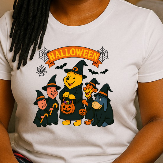 halloween shirt, spooky tee, fall family shirt, trick or treat tee, adult costume tee, kids halloween, soft cotton tee, unisex witch tee, bella canvas tee, cartoon witch tee, cute halloween, family group tee, themed party tee, haunted house tee, matching costume, halloween outfit, fall shirt vibe