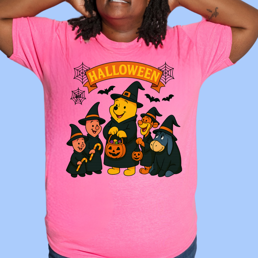 halloween shirt, spooky tee, fall family shirt, trick or treat tee, adult costume tee, kids halloween, soft cotton tee, unisex witch tee, bella canvas tee, cartoon witch tee, cute halloween, family group tee, themed party tees, haunted house tee, matching costume, halloween outfit, fall shirt vibe