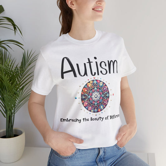 Autism Awareness Unisex Jersey Tee - Embracing the Beauty of Difference - Crafts By Q LLC