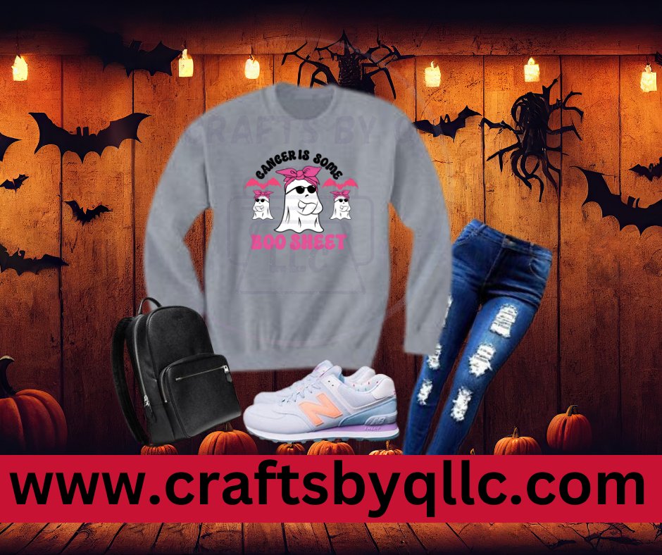 BOO SHEET sweatshirt - Crafts By Q LLC