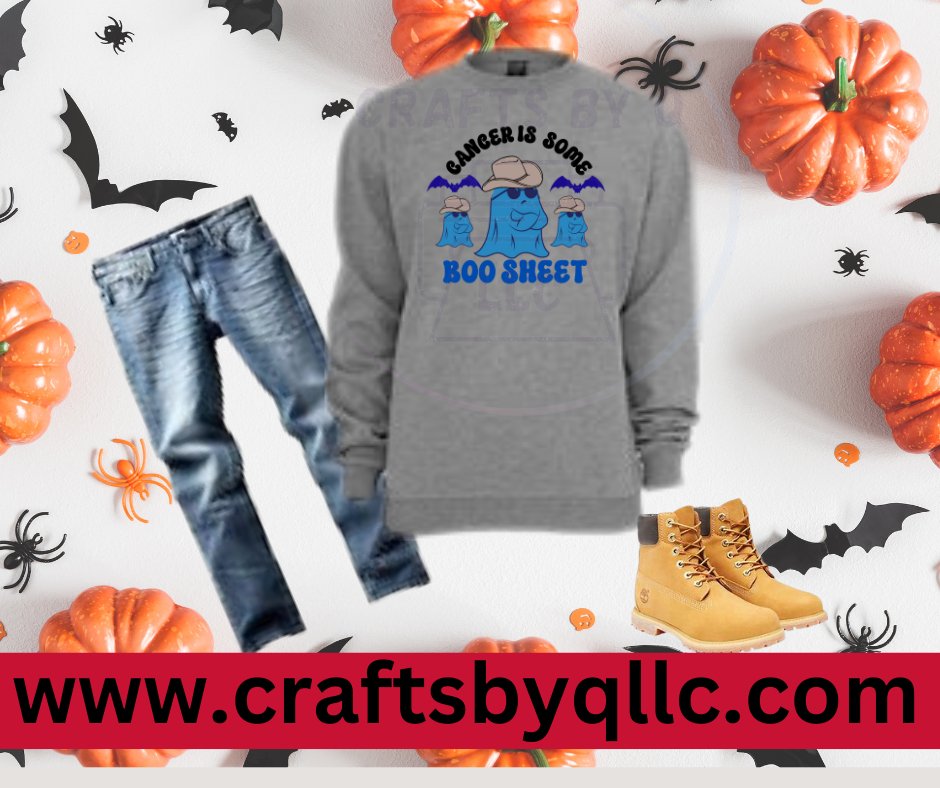 BOO SHEET sweatshirt - Crafts By Q LLC