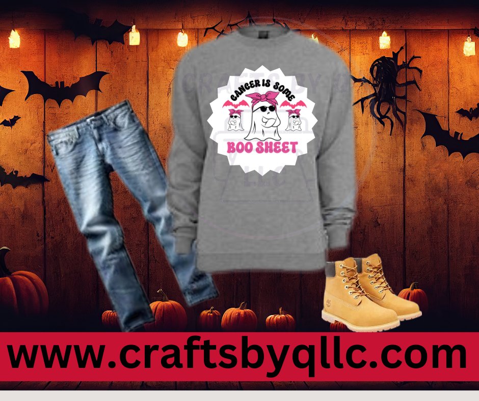 BOO SHEET sweatshirt - Crafts By Q LLC