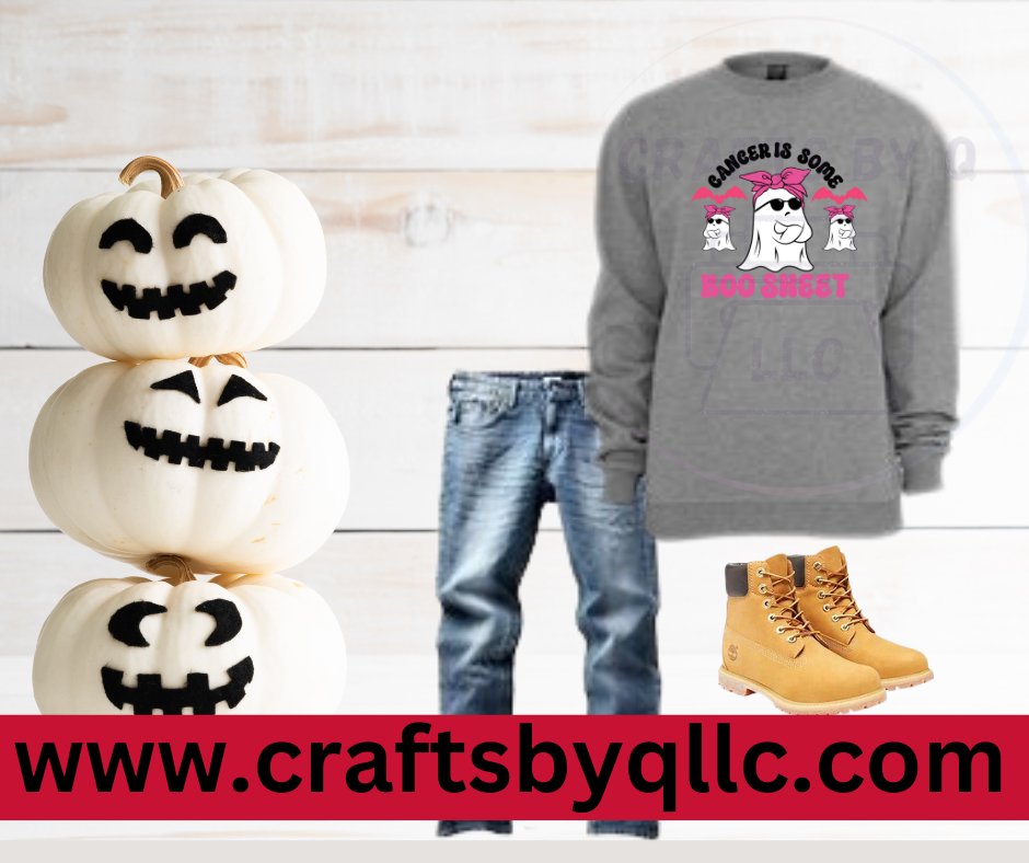 BOO SHEET sweatshirt - Crafts By Q LLC