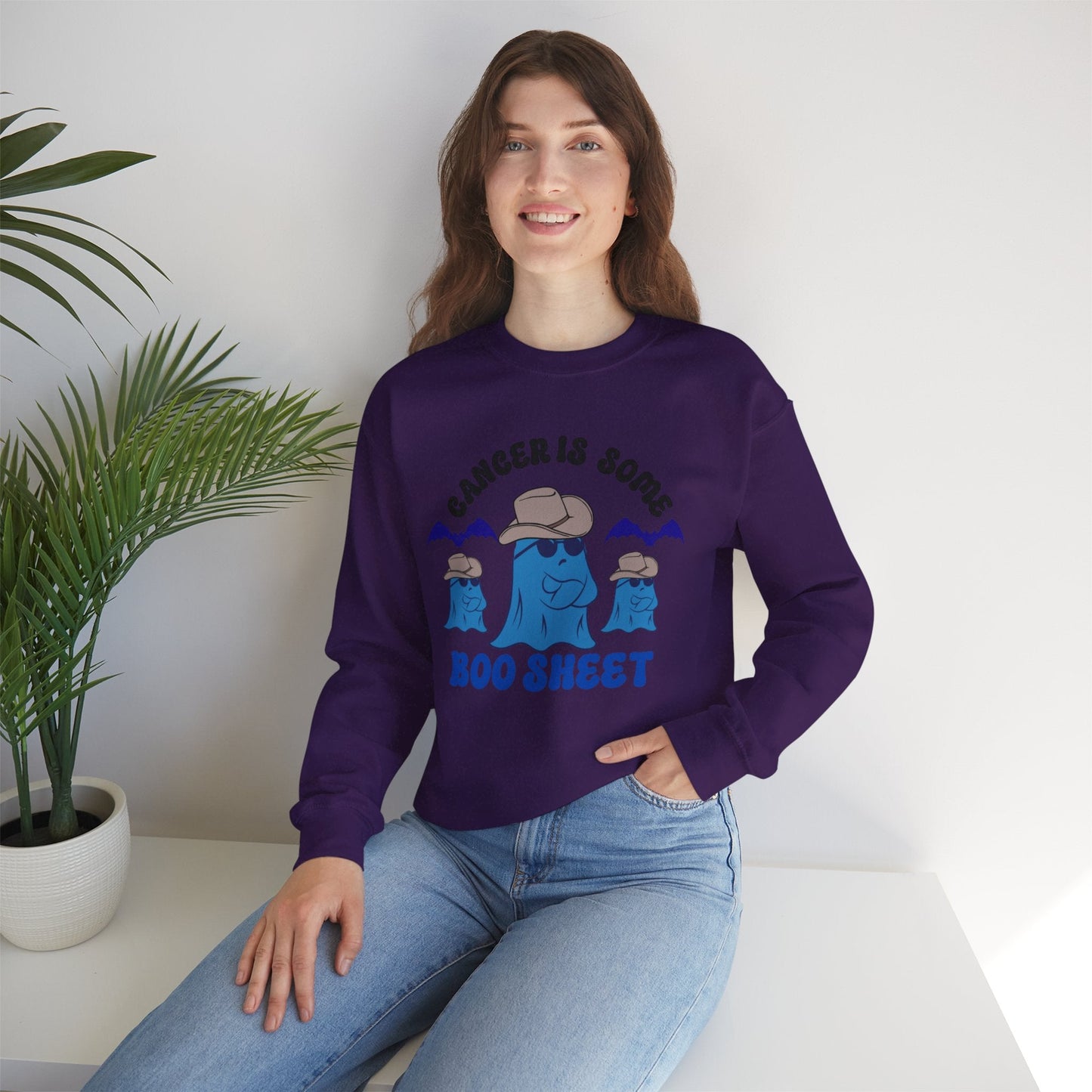 Cancer is Boo Sheet Unisex Sweatshirt - Crafts By Q LLC