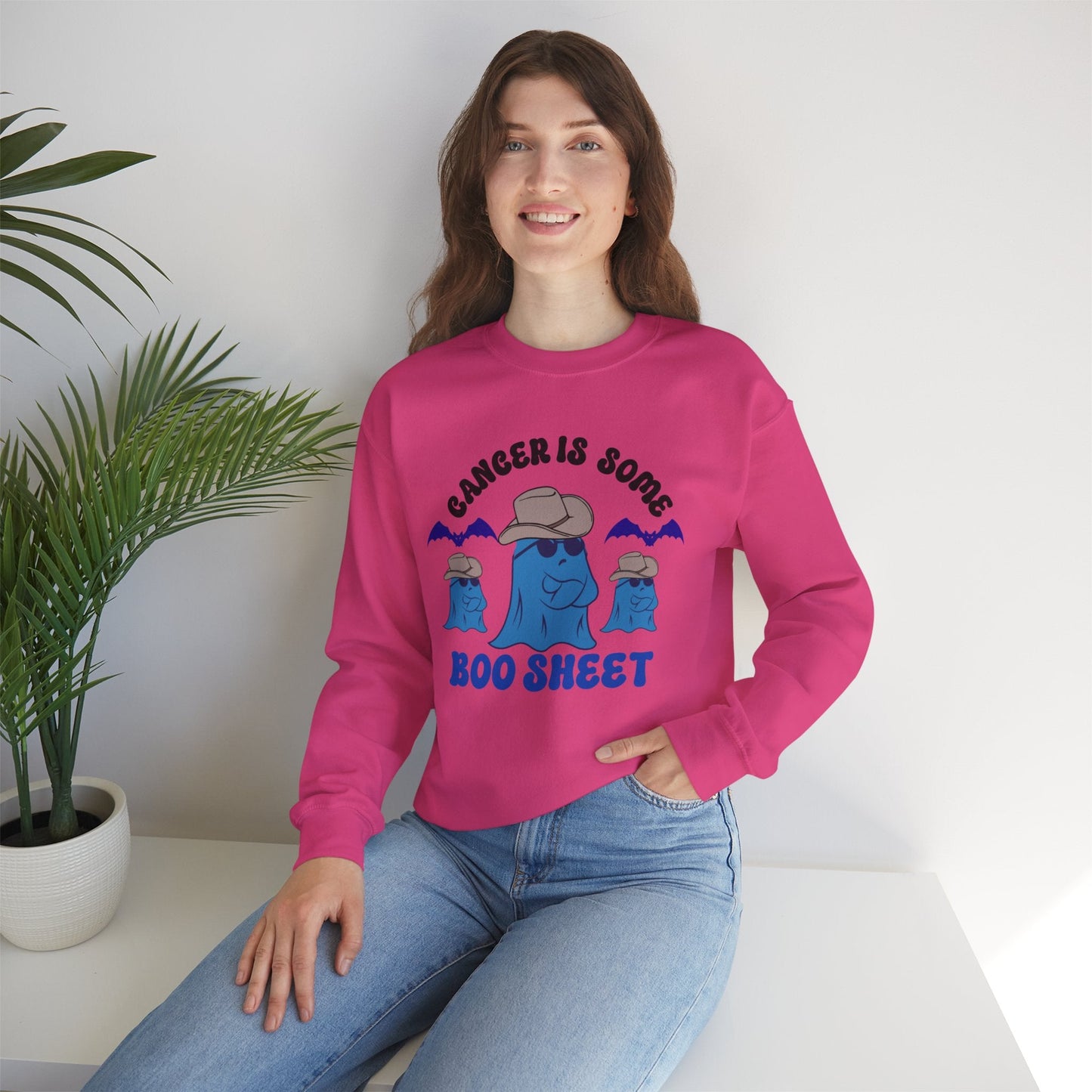 Cancer is Boo Sheet Unisex Sweatshirt - Crafts By Q LLC