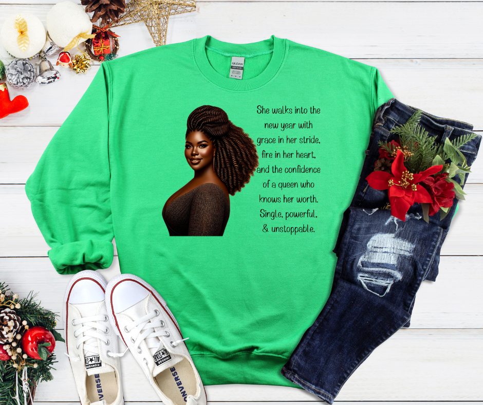 Empowering Queen Sweatshirt - Unisex Heavy Blend for Confidence and Inspiration