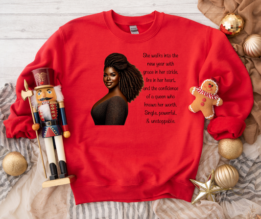 Empowering Queen Sweatshirt - Unisex Heavy Blend for Confidence and Inspiration