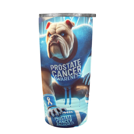 Bulldog prostate awareness 20oz Insulated Stainless Steel Mobile Tumbler